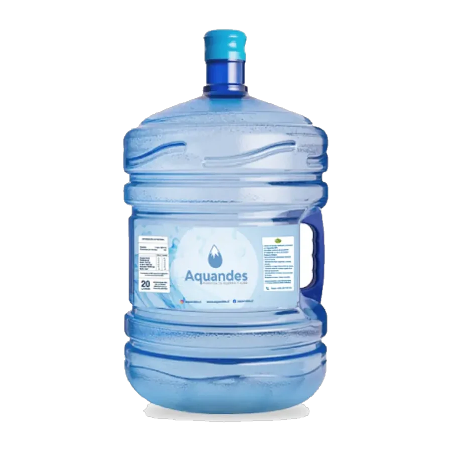 Bidón retornable Aquandes de 20 litros de agua purificada